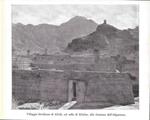 Villaggio fortificato di Afridi, sul colle di Khyber. Stampa 1934
