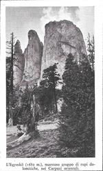 L' Egyesko, rupi dolomitiche nei Carpazi _ Un tipico Székely. Stampa 1934