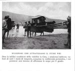 Missionari che attraversano il fiume Wei. Stampa 1934
