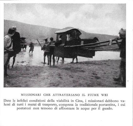 Missionari che attraversano il fiume Wei. Stampa 1934 - copertina