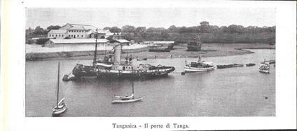 Tanganica. Il porto di Tanga. Stampa 1934 - copertina