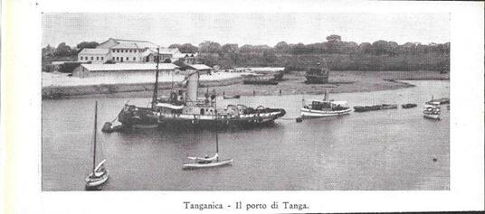 Tanganica. Il porto di Tanga. Stampa 1934 - copertina
