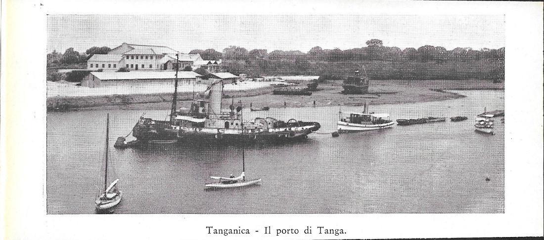 Tanganica. Il porto di Tanga. Stampa 1934