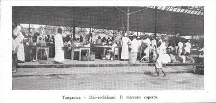 Tanganica. Dar-es-Salaam - Il mercato coperto. Stampa 1934 - copertina