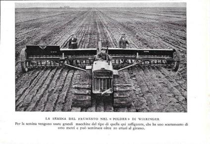 La semina del frumento nel polder di Wieringer. Stampa 1934 - copertina