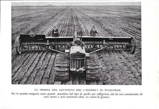 La semina del frumento nel polder di Wieringer. Stampa 1934 - copertina
