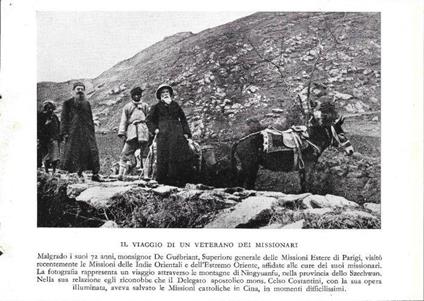 Il viaggio di un veterano dei Missionari (Szechwan-Cina). Stampa 1934 - copertina