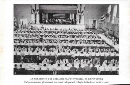 La colazione dei Goliardi all'Università di Gettysburg. Stampa 1934 - copertina