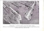 Melbourne, I Victoria Docks, alla foce dello Yarra. Stampa 1934
