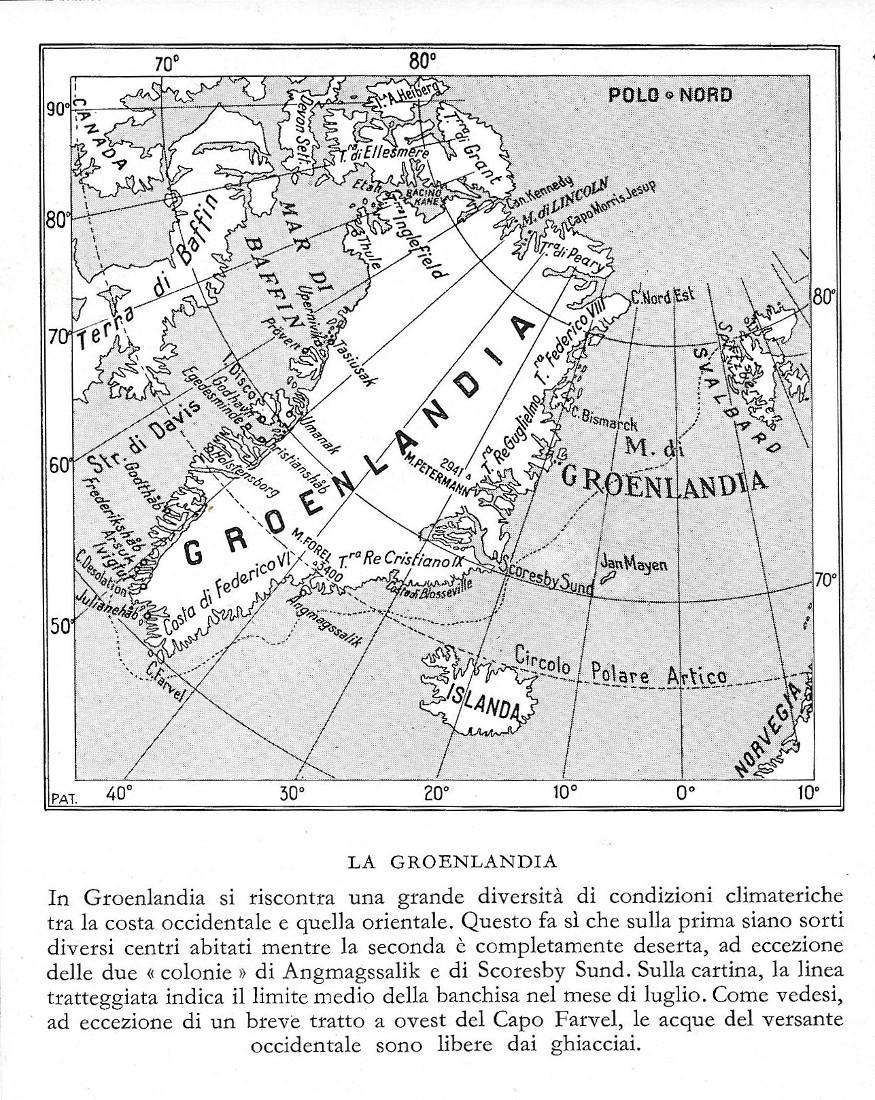 La Groenlandia. Stampa 1934
