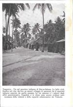 Tanganica. Via nel quartiere indigeno di Dar-es-Salaam. Stampa 1934