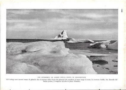 Un iceberg al largo della costa di Blosseville. Stampa 1934 - copertina