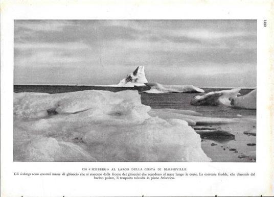 Un iceberg al largo della costa di Blosseville. Stampa 1934 - copertina