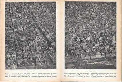 Buenos Aires vista dall'aeroplano. Doppia pagina. Stampa 1934 - copertina