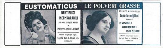 Eustomaticus - Le Polveri Grasse. Advertising 1923 - copertina