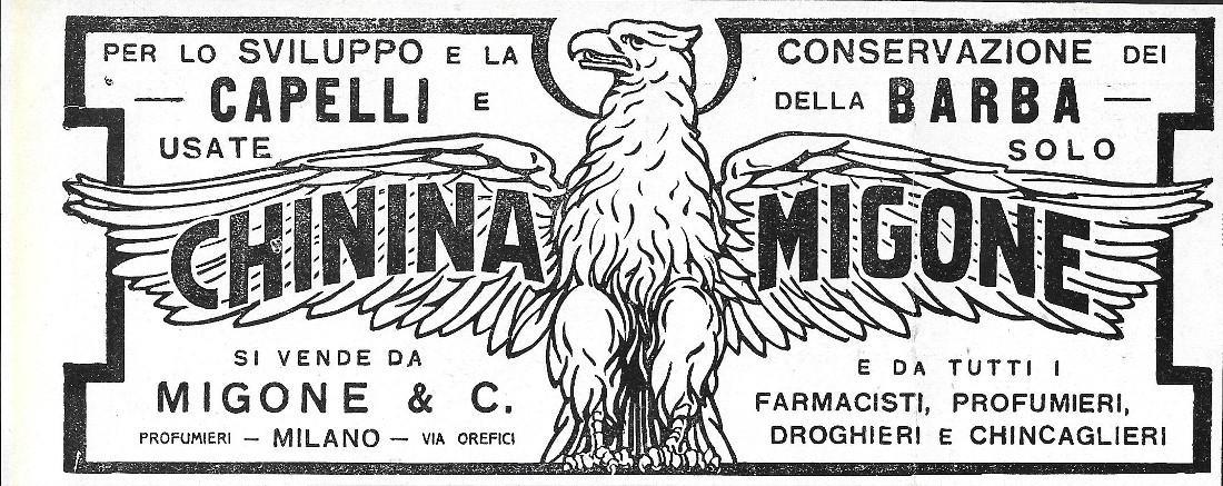 Chinina Migone. Advertising 1923