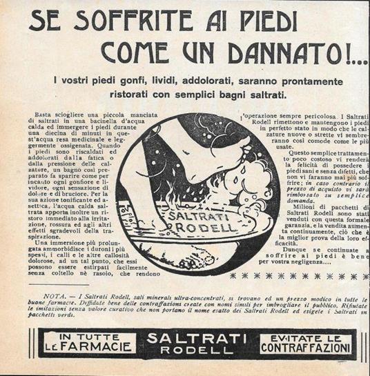 Saltrati Rodell. Advertising 1923 - copertina