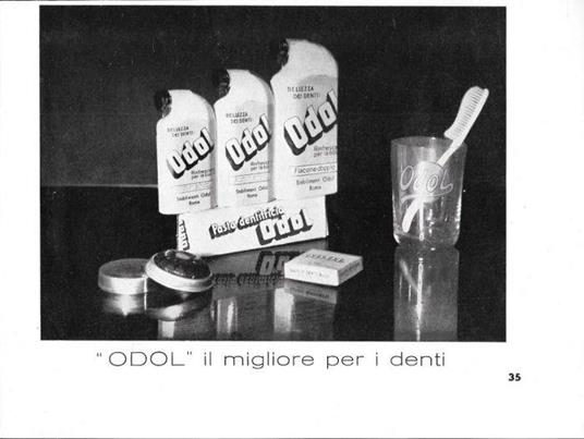 Odol, il migliore per i denti. Advertising 1939 - copertina
