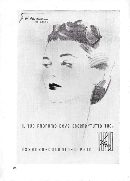 Gi.vi.emme Milano. Il Tuo profumo deve essere Tutto Tuo. Advertising 1939 - copertina
