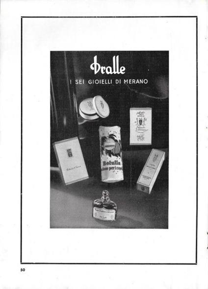 Dralle, i sei gioielli di Merano. Advertising 1939 - copertina