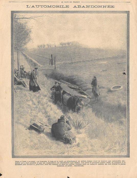 L' Automobile Abandonnée /Un Meuble de style Francais. Stampa 1914 - copertina