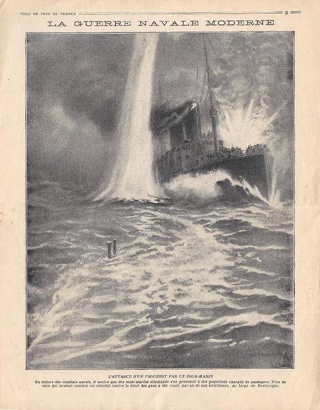 La Guerre Navale Moderne / Spectacles du temps de Guerre. Stampa 1914 - copertina