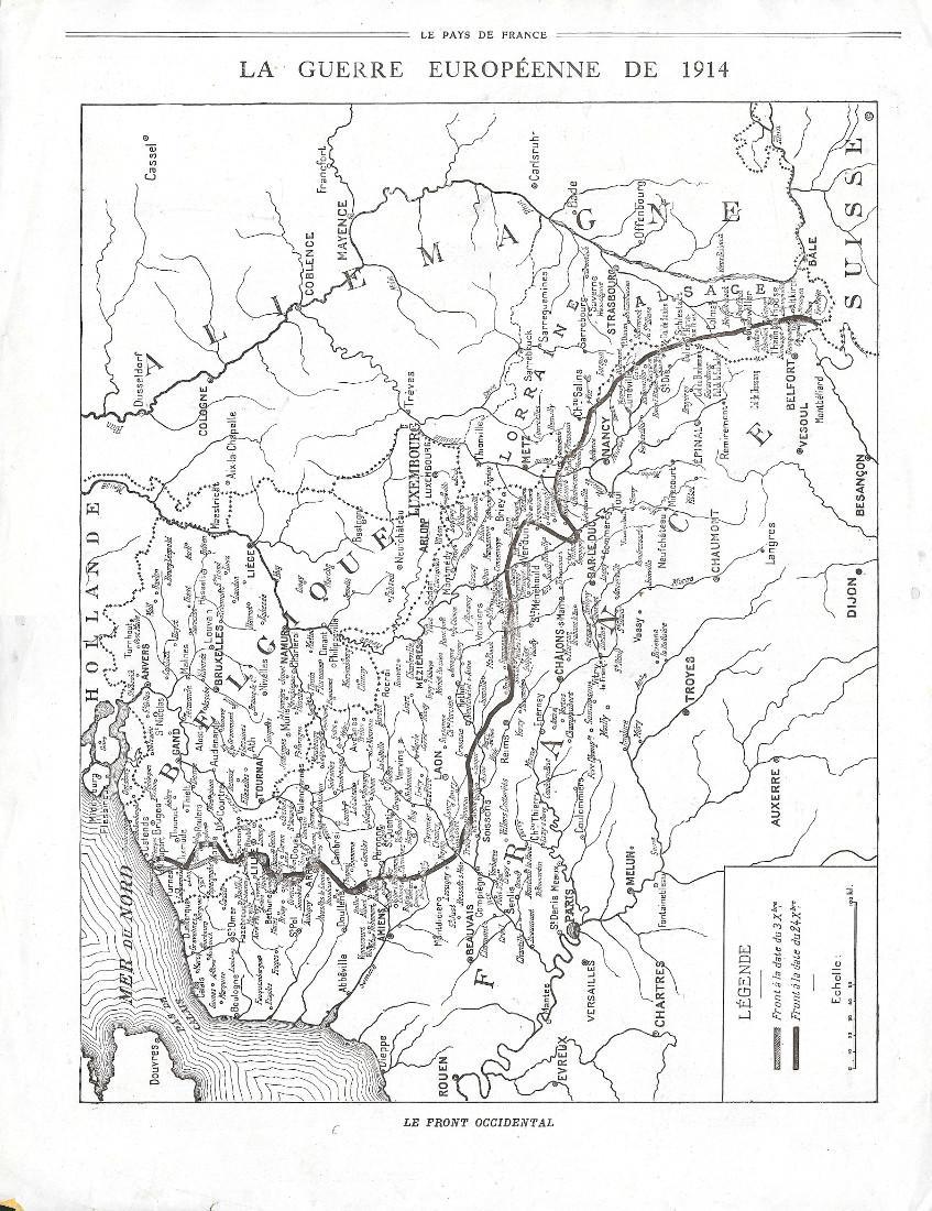 Le Front Occidental le 3 et le 24 decembre 1914 / Notre Joffre. Stampa 1914