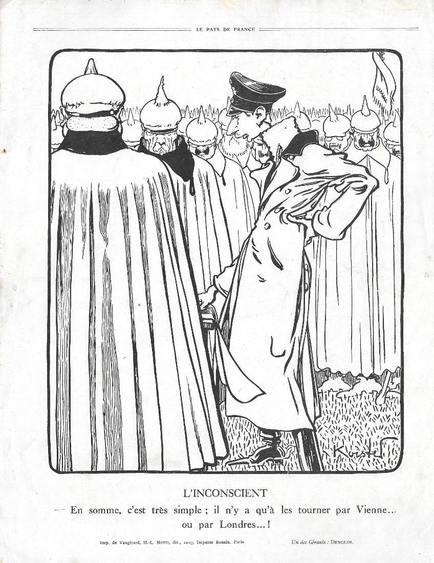 Le Front Oriental le 3 et le 24 decembre 1914 / L'Incoscient. Stampa 1914