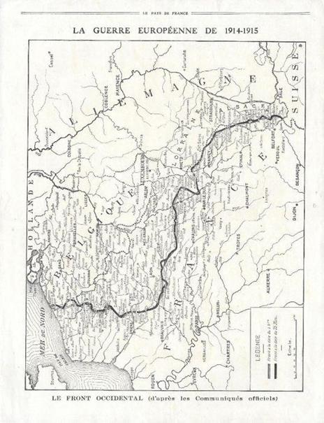 Le Front Occidental, Communiques officiels/ Général Pau. Stampa 1915 - copertina