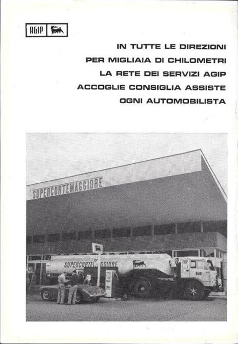 Supercortemaggiore AGIP / Italia Navigazione. Advertising 1962 - copertina