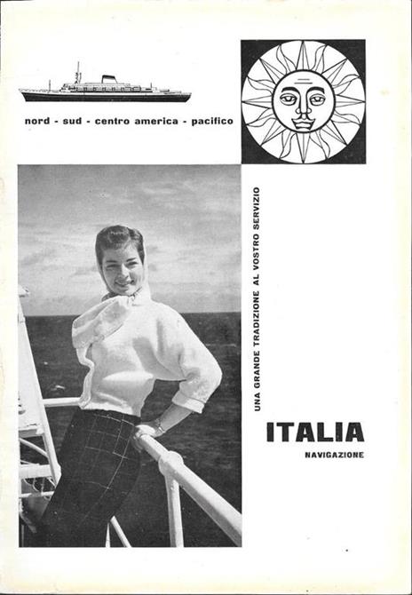 Supercortemaggiore AGIP / Italia Navigazione. Advertising 1962 - 2