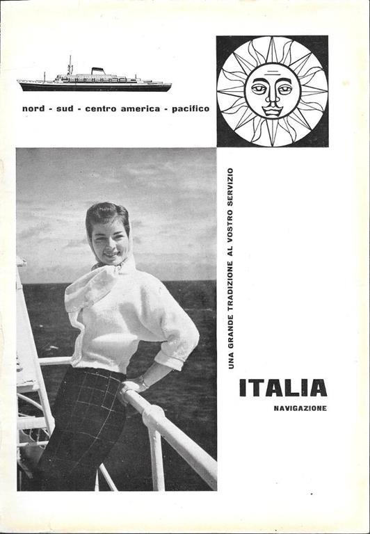 Supercortemaggiore AGIP / Italia Navigazione. Advertising 1962 - 2