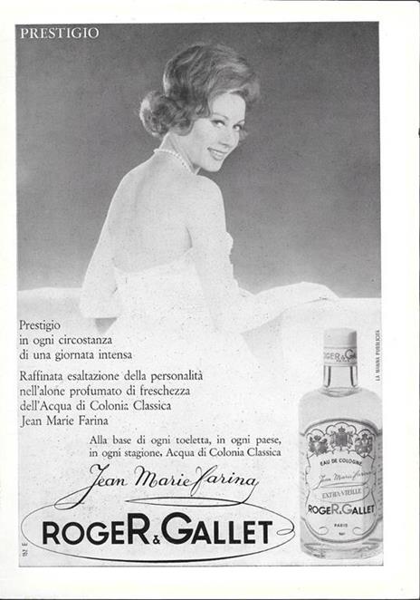 Campari Soda. La bibita in tutte le ore / Roger & Gallet. Acqua di Colonia. Advertising 1962 - 2