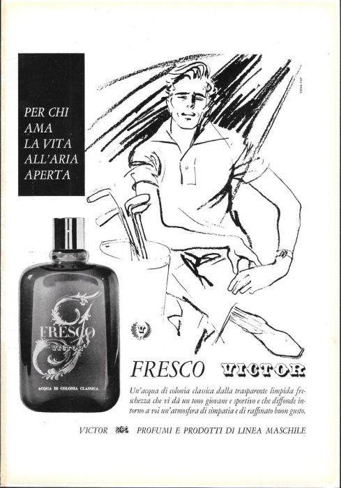 Fresco Victor. Per chi ama la vita all'aria aperta. Advertising 1962 - copertina