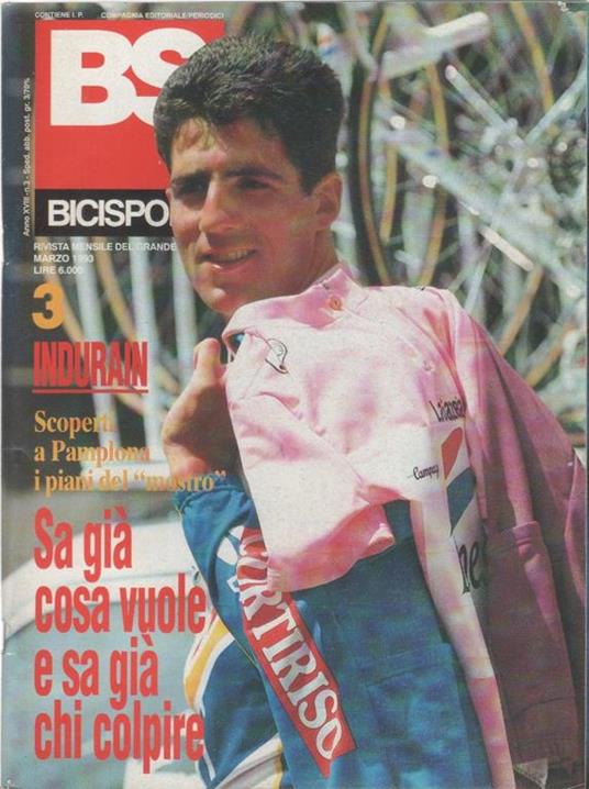 BS bicisport. 1993. n. 3. Indurain - copertina