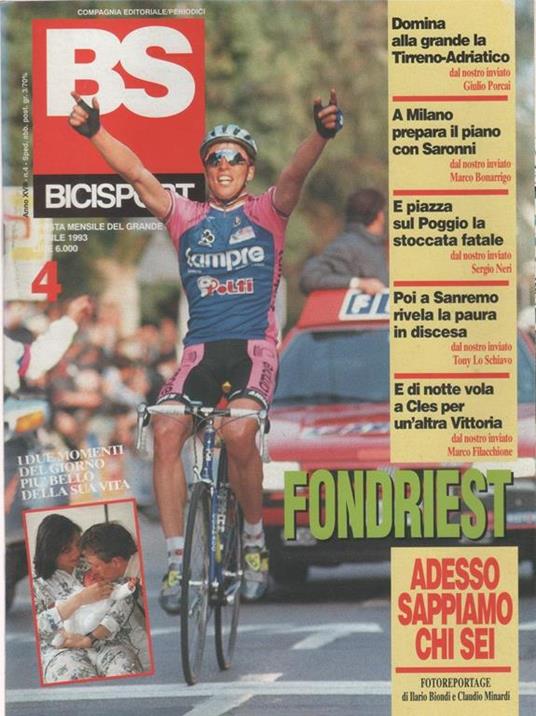 BS bicisport. 1993. n. 4. Fondriest, Girardengo - copertina