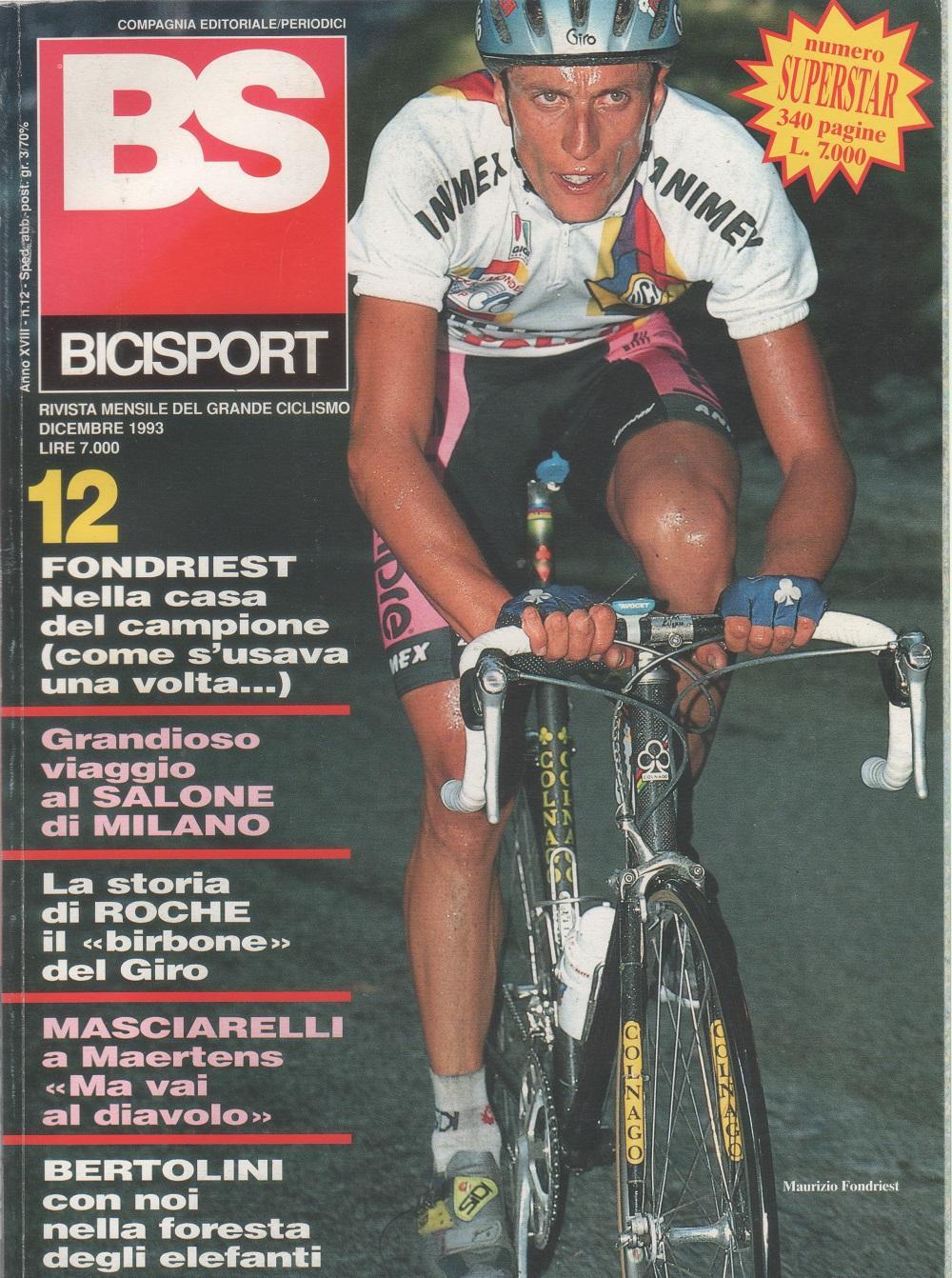 BS bicisport. 1993. n. 12. Numero superstar 340 pagine