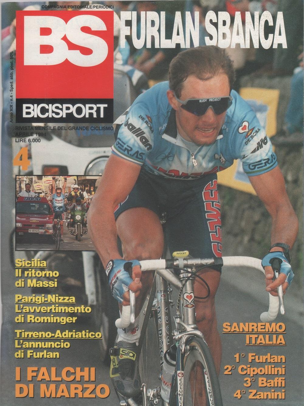 BS bicisport. 1994. n. 4. I falchi di marzo Saremo Italia...