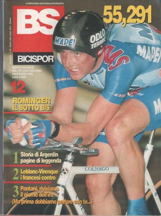 BS bicisport. 1994. n. 12 . Rominger il botto bis... - copertina