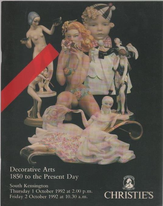 Christie's Auction Catalog 1992. Decorative arts 1850 to the present day - copertina
