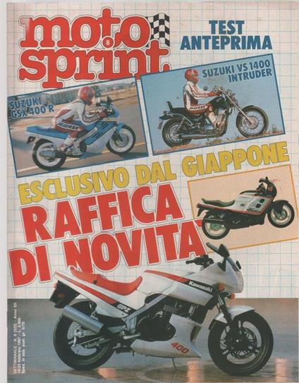 Motor sprint. n. 8-1987. Dal Giappone raffica di novità - copertina
