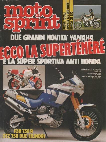 Motor sprint. n. 44-1988. Ecco la supertenere - copertina