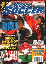 World Soccer. 1992 december. Van Basten, Maradona Giggs, Shalimov.