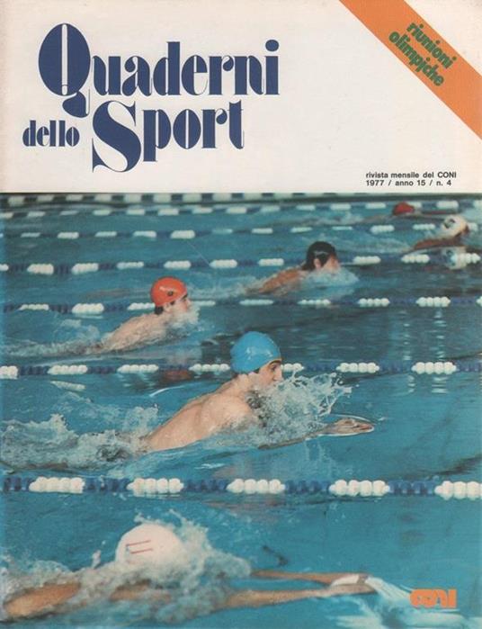Quaderni dello Sport. Rivista ufficiale CONI. 1977 n. 4 - copertina