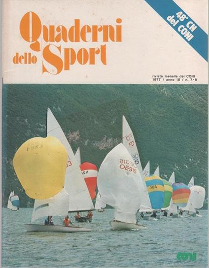 Quaderni dello Sport. Rivista ufficiale CONI. 1977 n. 7/8 - copertina