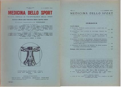 Medicina dello Sport N. 8 Agosto 1965 - copertina
