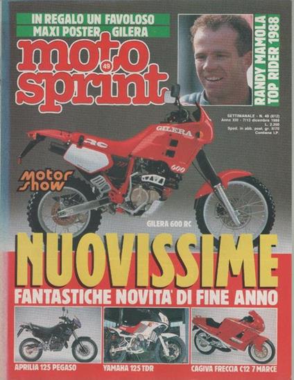 Moto sprint. n. 49 - 1988. Novità di fine anno - copertina