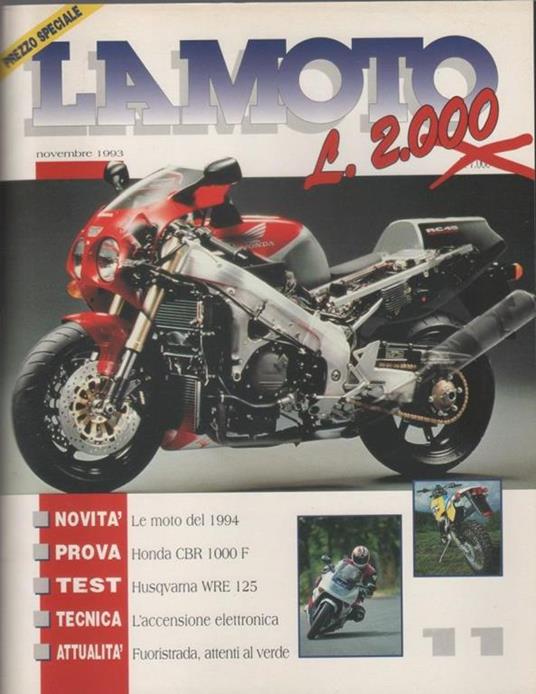 La Moto. 1993. Novembre - copertina
