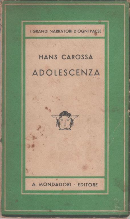 Adolescenza - Hans Carossa - Hans Carossa - copertina
