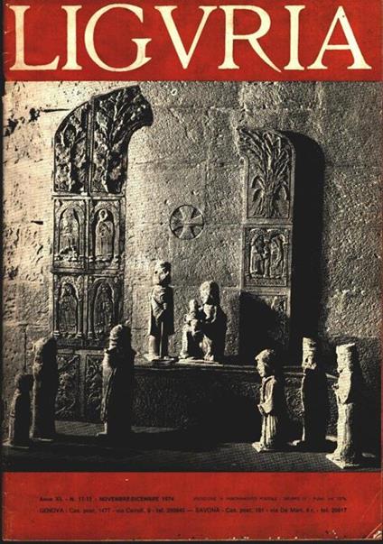 Liguria. Rivista. Anno XL, n. 11/12 novembre-dicembre 1974 - copertina